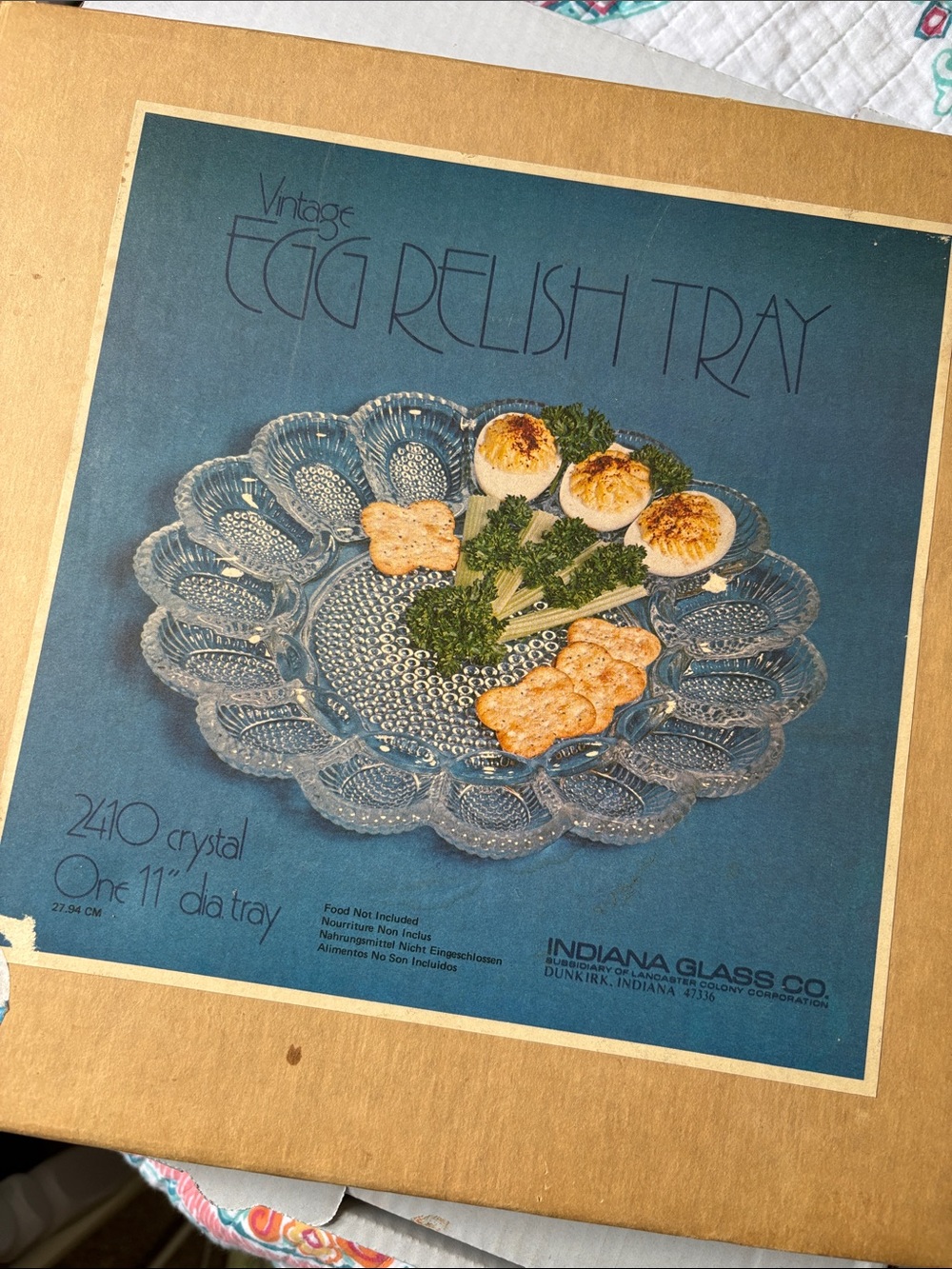 Indiana Glass Egg/Relish Tray